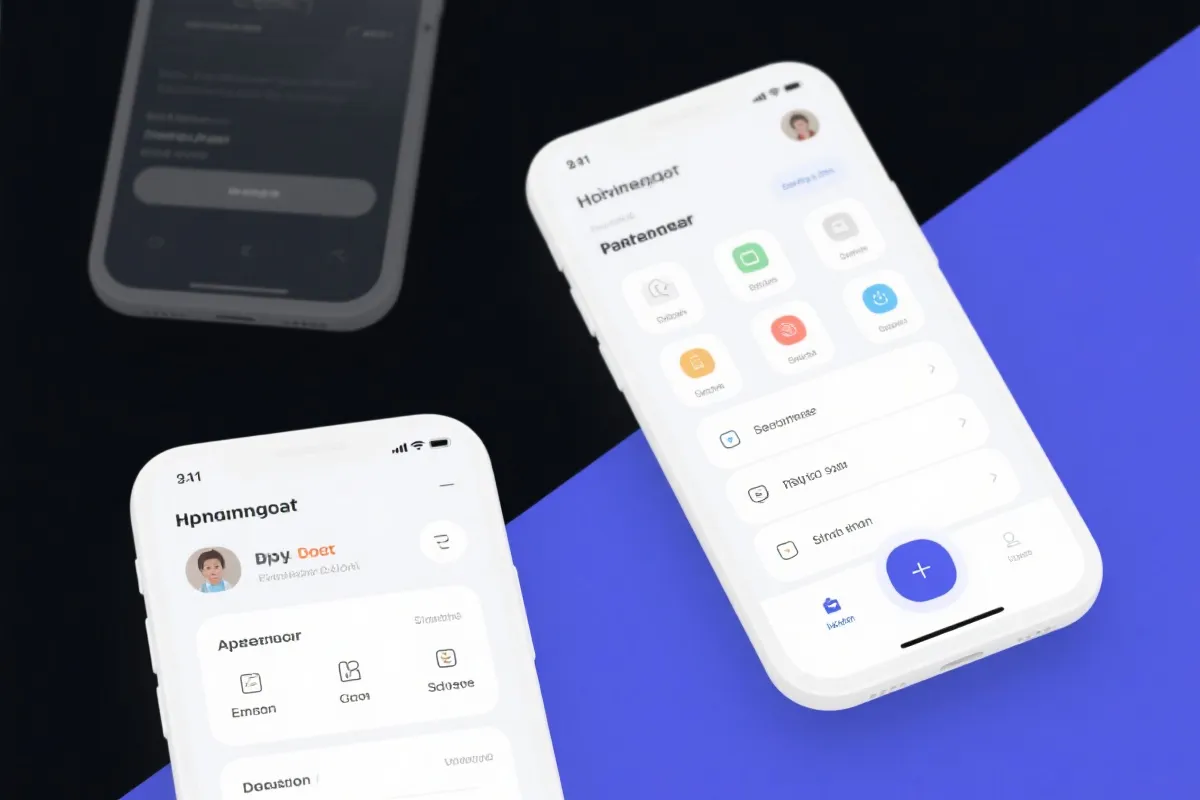 移动端界面示意